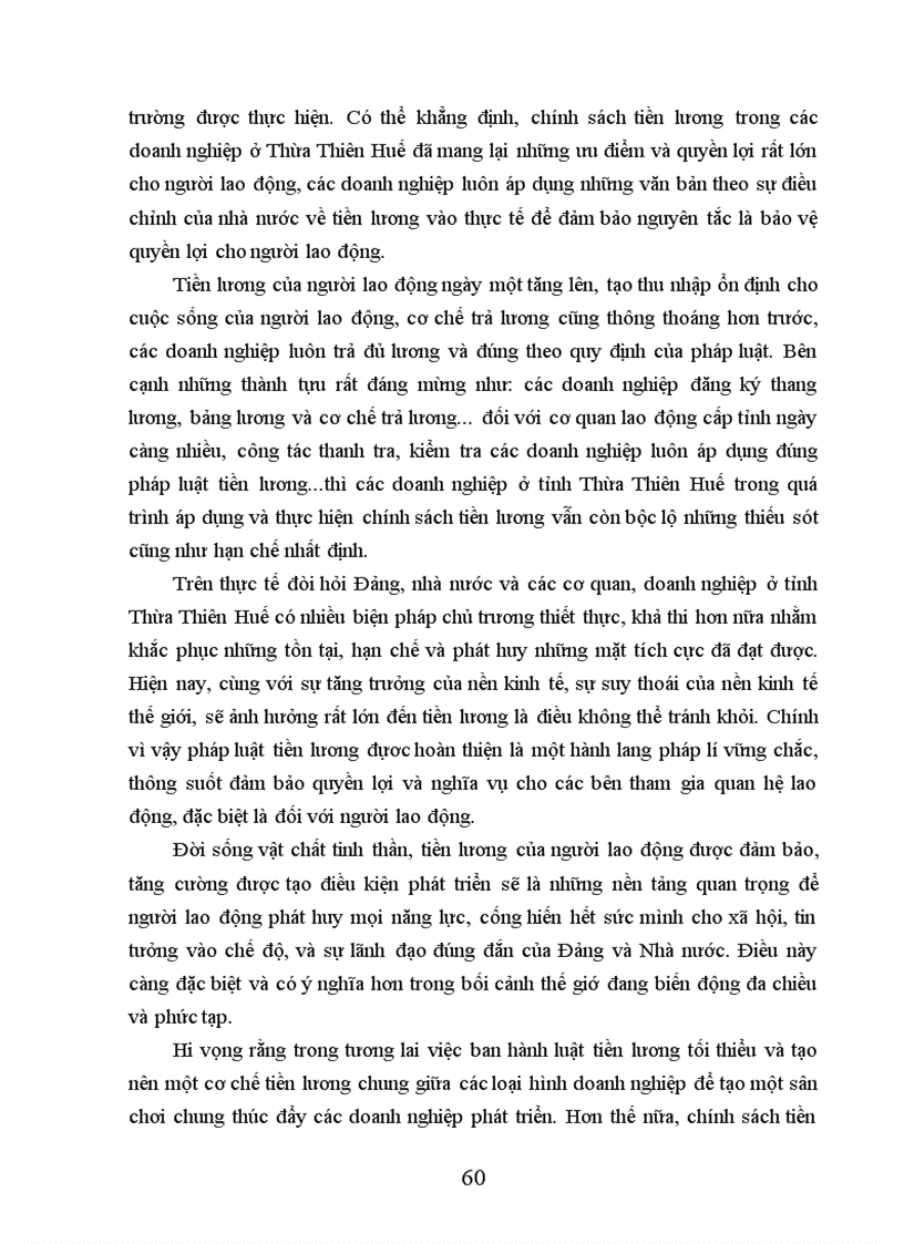 image for page Chế độ pháp lý về tiền lương trong các doanh nghiệp và thực tiễn áp dụng tại tỉnh Thừa Thiên Huế