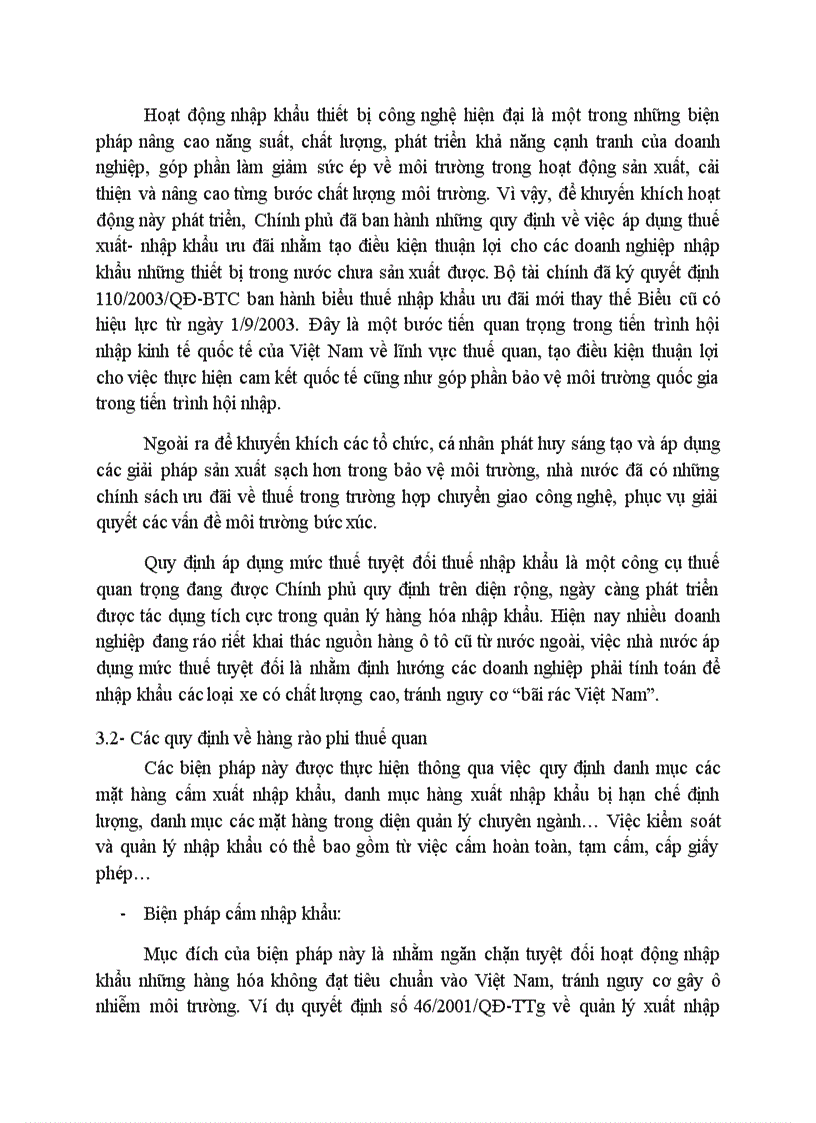 image for page Nhập khẩu và sự cần thiết phải bảo vệ môi trường trong nhập khẩu hàng hóa Tác động của hội nhập kinh tế đến các quy định của pháp luật bảo vệ môi trường trong lĩnh vực nhập khẩu