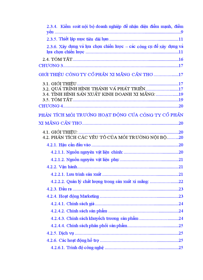 image for page Xây dựng chiến lược kinh doanh cho lĩnh vực xi măng của Công ty Cổ phần Xi măng Cần Thơ giai đoạn 2010 2015