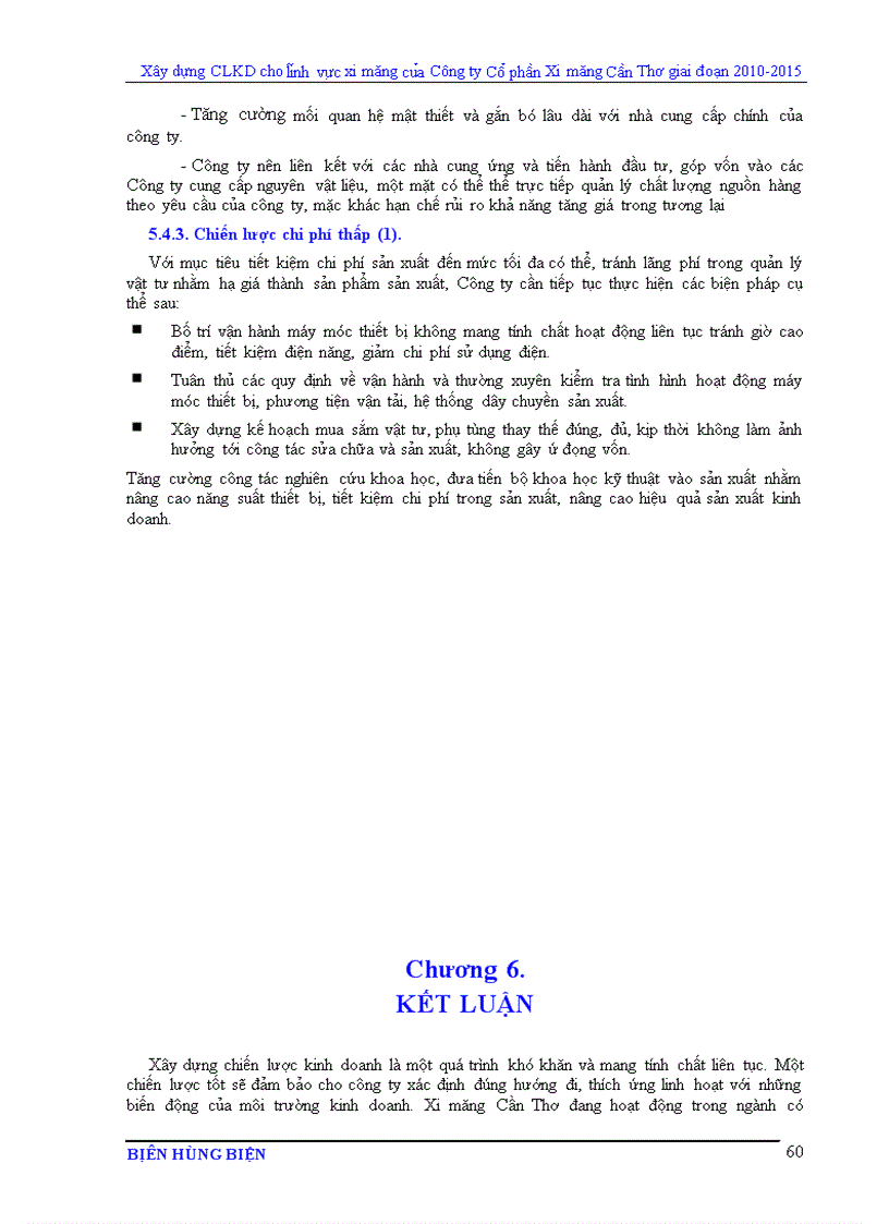 image for page Xây dựng chiến lược kinh doanh cho lĩnh vực xi măng của Công ty Cổ phần Xi măng Cần Thơ giai đoạn 2010 2015