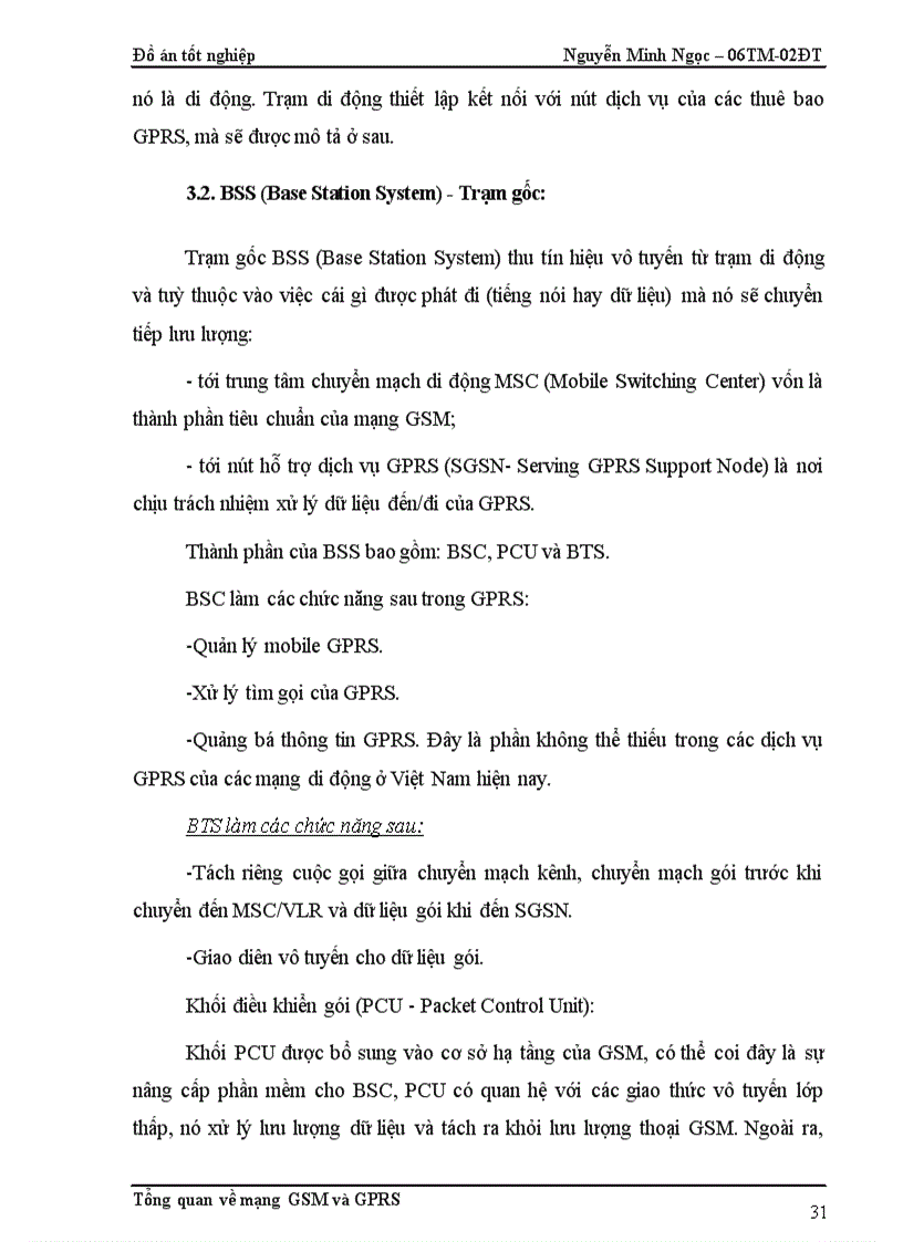 image for page Tổng quan về mạng thông tin di động GSM GPRS