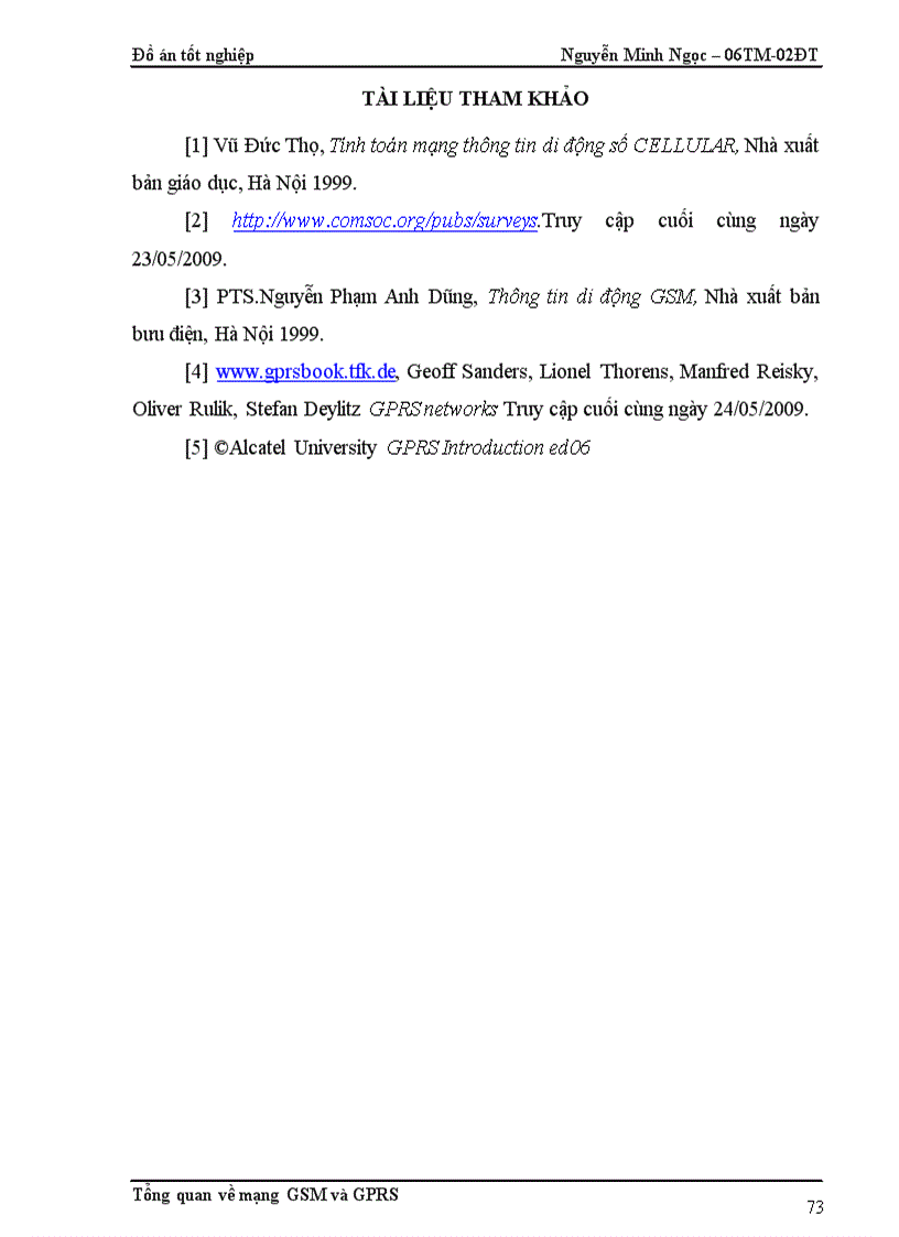 image for page Tổng quan về mạng thông tin di động GSM GPRS