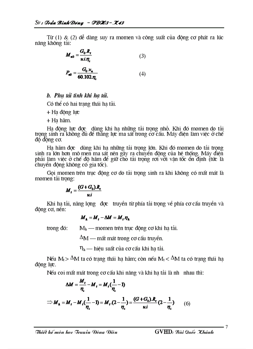 image for page Đồ án thiết kế hệ truyền động cơ cấu nâng hạ cầu trục hướng dẫn GS TS Bùi Quốc Khánh