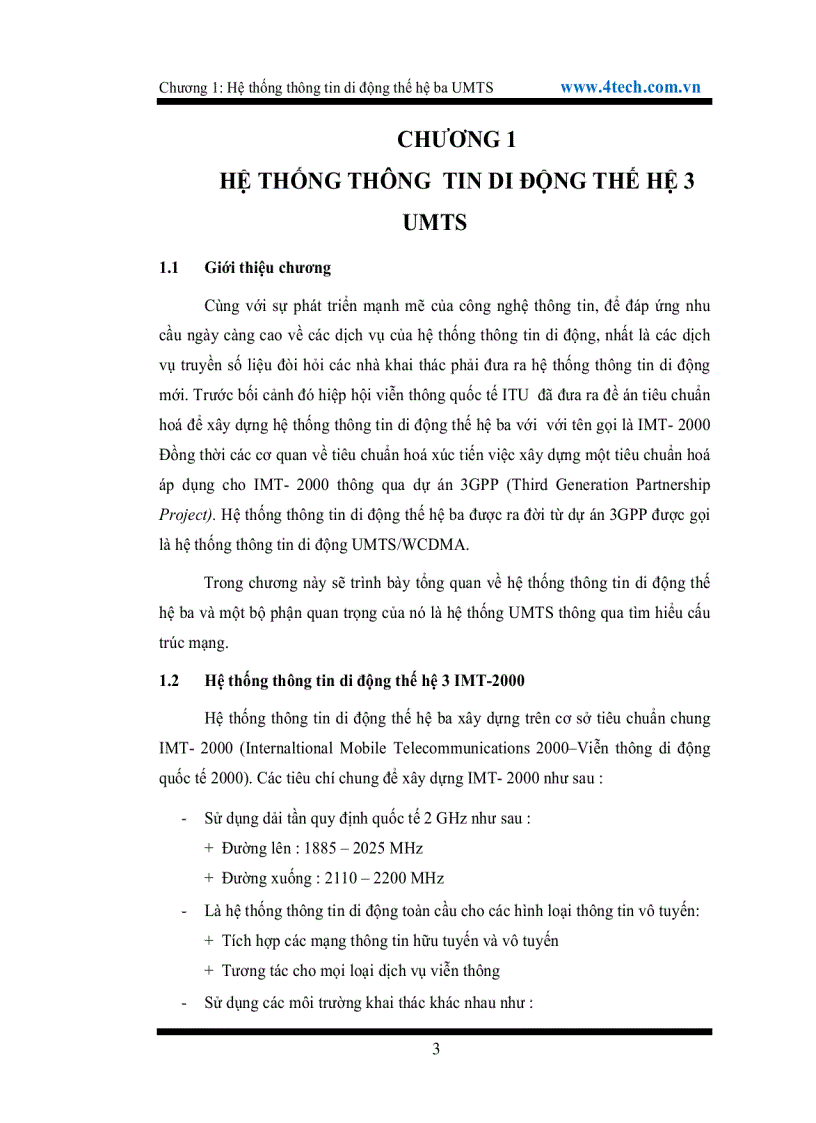 image for page Hệ thống thông tin di động thế hệ thứ 3 UMTS