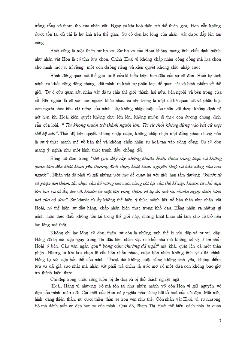image for page Thân phận Thiên Sứ trong tác phẩm cùng tên của Phạm Thị Hoài