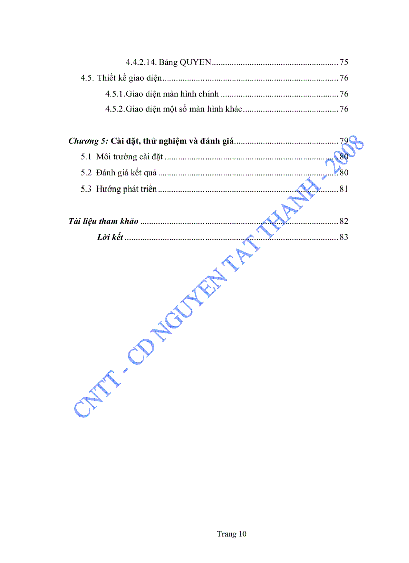 image for page Luận văn Xây dựng chương trình quản lý thông tin giảng viên khoa CNTT