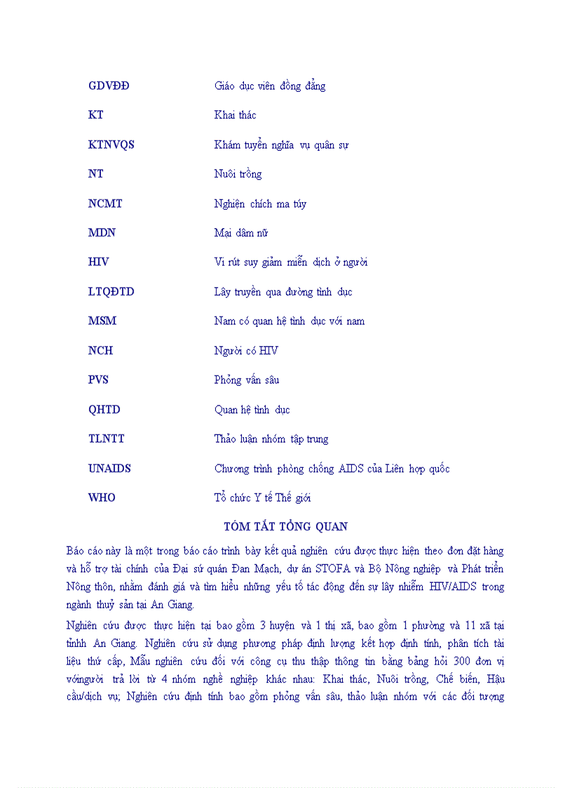 image for page Đánh giá những yếu tố tác động đến sự lây nhiễm hiv aids trong ngành thủy sản tỉnh an giang