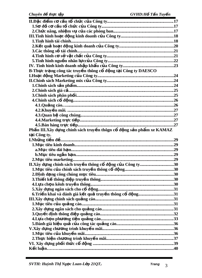 image for page Xây dựng chính sách truyền thông cổ động sản phẩm xe Kamaz tại công ty Daesco