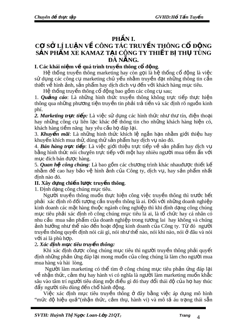 image for page Xây dựng chính sách truyền thông cổ động sản phẩm xe Kamaz tại công ty Daesco