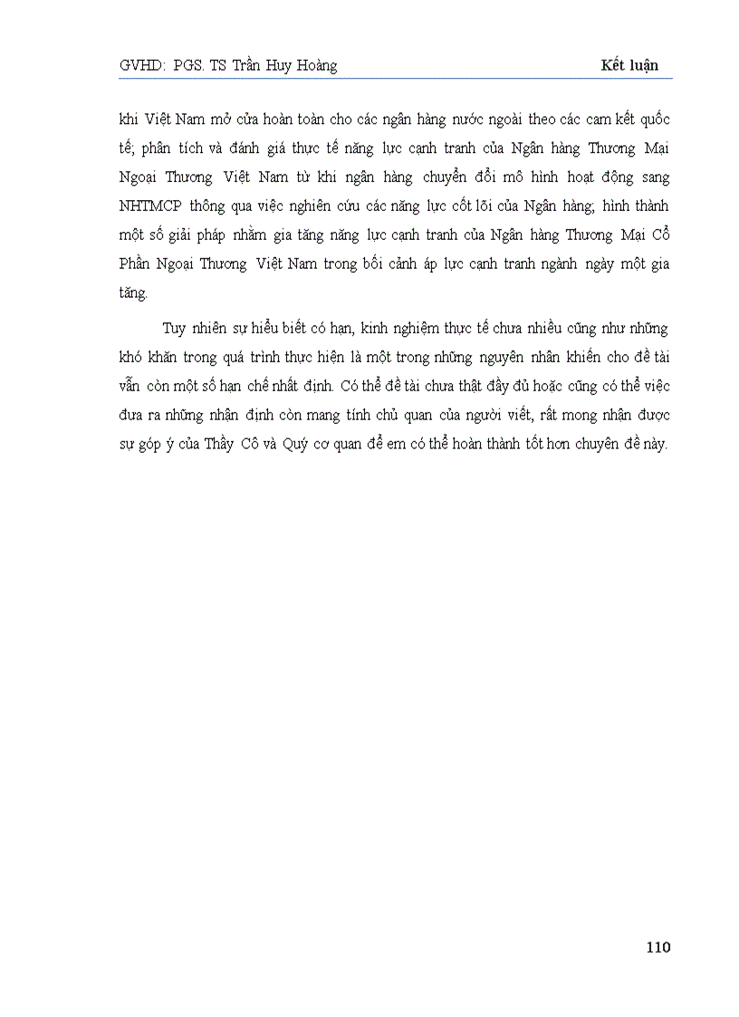 image for page Báo cáo tốt nghiệp đề tài Năng lực cạnh tranh ngân hàng thương mại cổ phần ngoại thương Việt Nam Vietcombank