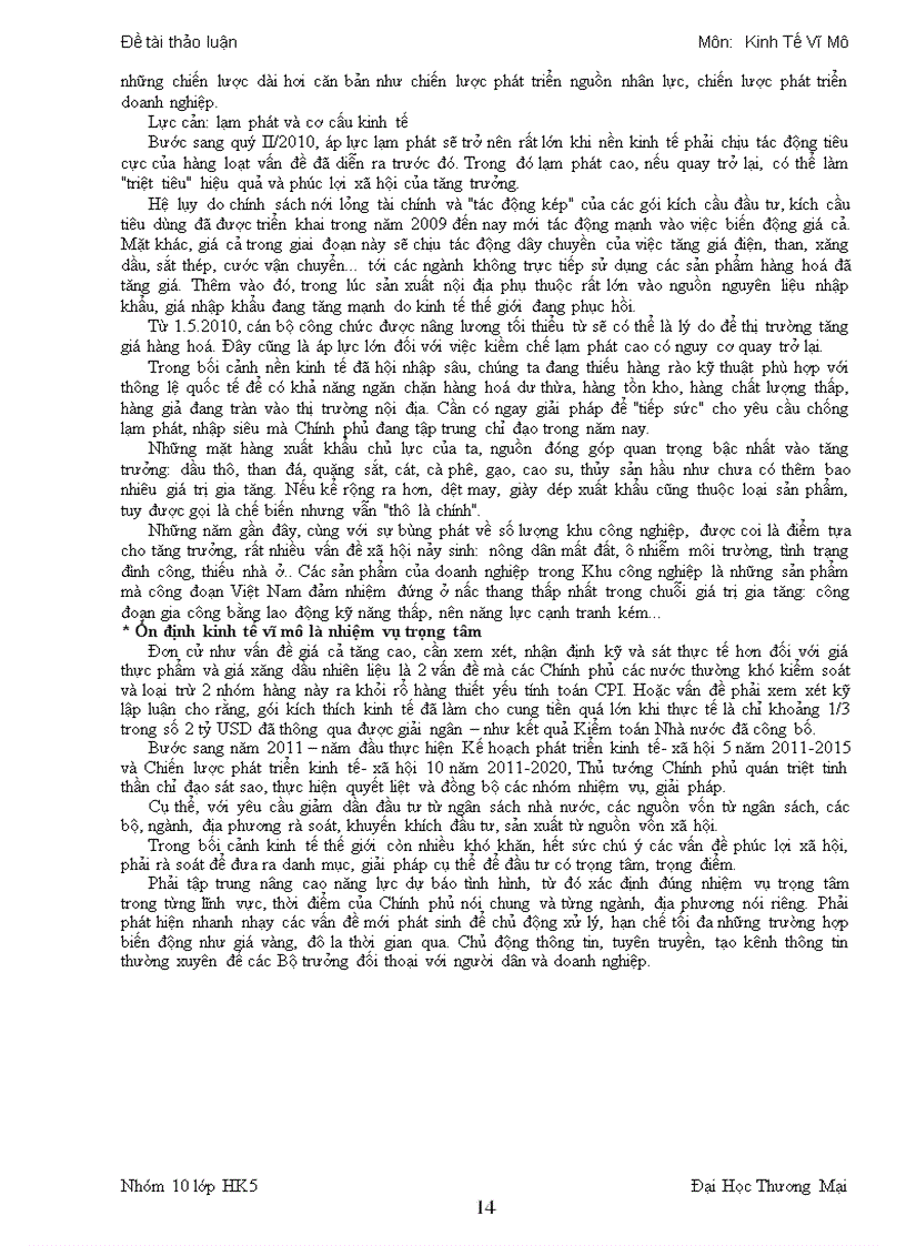 image for page Phân tích tác động của một số chính sách cụ thể mà chính phủ Việt Nam đã thực hiện trong vài năm trở lại đây để kiềm chế lạm phát