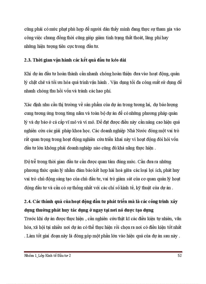 image for page Đặc điểm của đầu tư phát triển và sự quán triệt các đặc điểm của đầu tư phát triển trong công tác quản lý đầu tư
