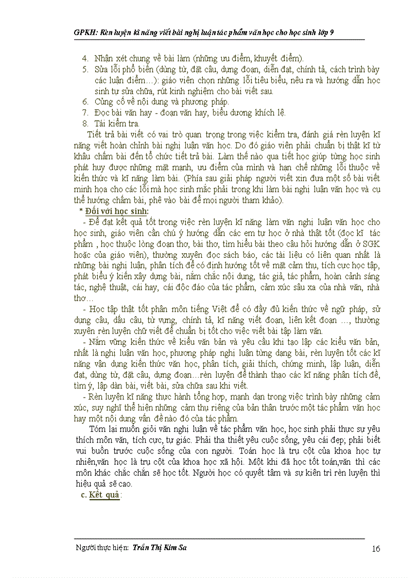 image for page Rèn luyện kĩ năng viết bài nghị luận tác phẩm văn học cho học sinh lớp 9