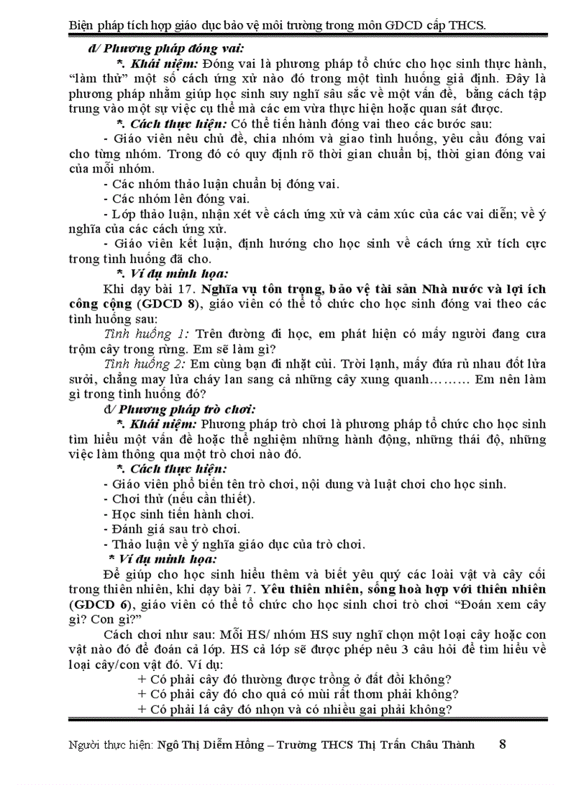 image for page Biện pháp tích hợp giáo dục bảo vệ môi trường trong môn Giáo dục công dân ở cấp trung học cơ sở