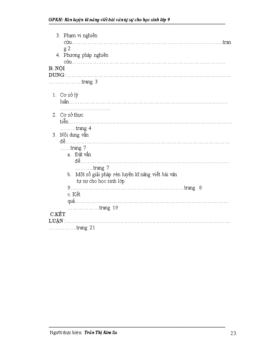 image for page Rèn luyện kĩ năng viết bài văn tự sự cho học sinh lớp 9