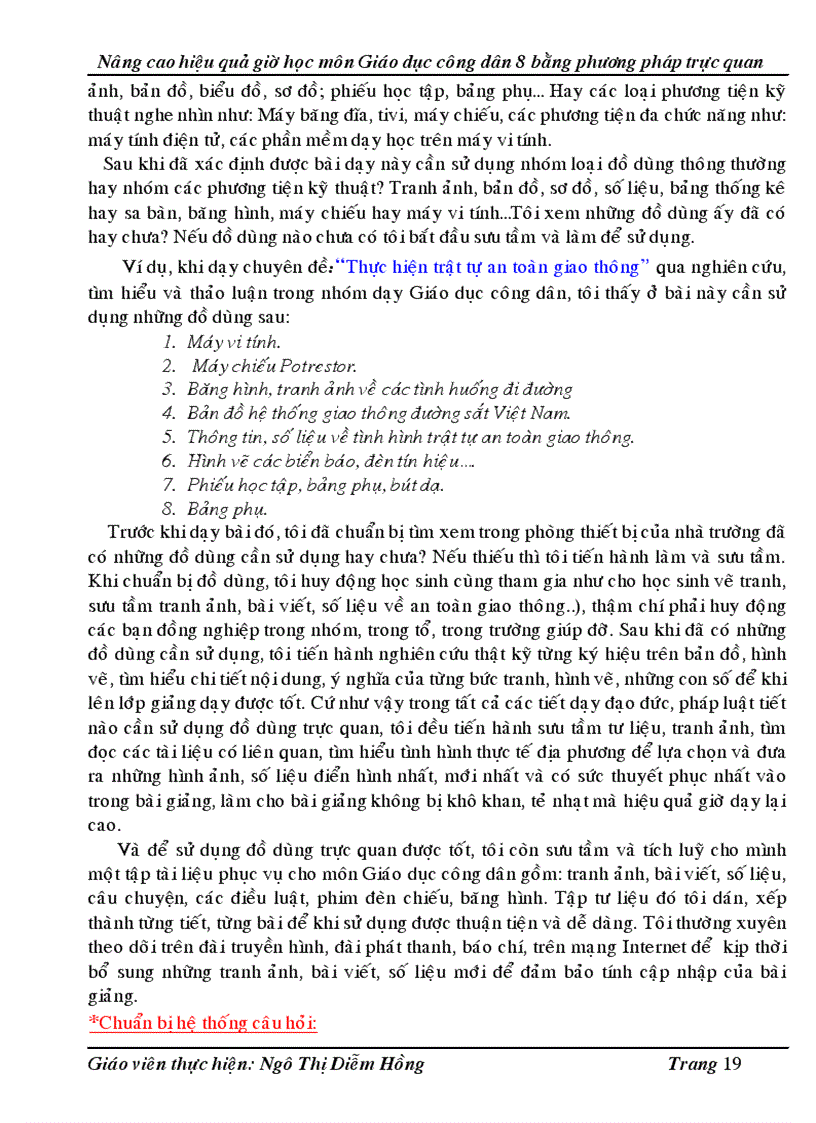 image for page Nâng cao hiệu quả giờ học môn Giáo dục công dân 8 bằng phương pháp trực quan