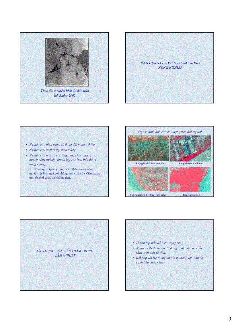 image for page Tổng quan các ứng dụng viễn thám trong điều tra và quản lý tài nguyên và môi trường