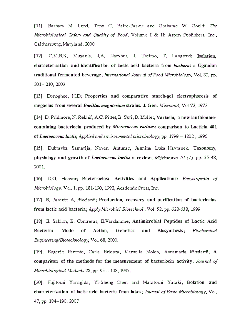image for page Phân lập chủng vi khuẩn lactic và khảo sát khả năng sinh tổng hợp bacterioncin
