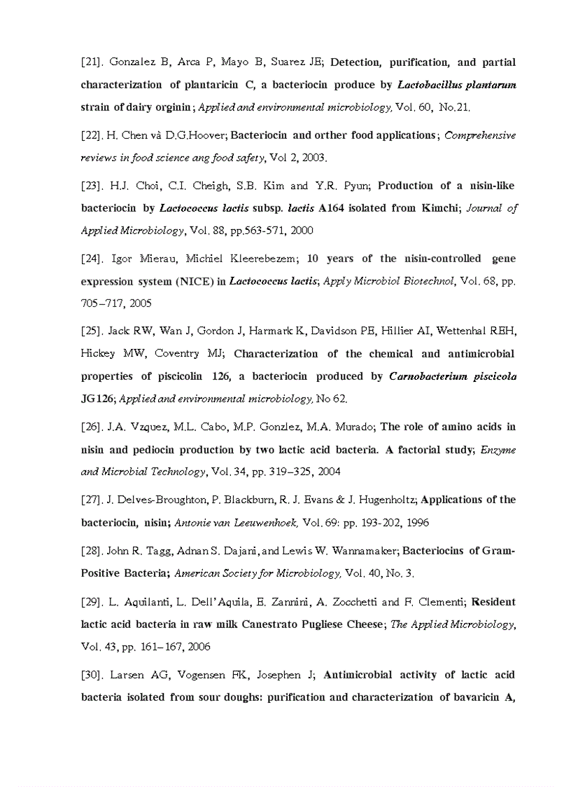 image for page Phân lập chủng vi khuẩn lactic và khảo sát khả năng sinh tổng hợp bacterioncin