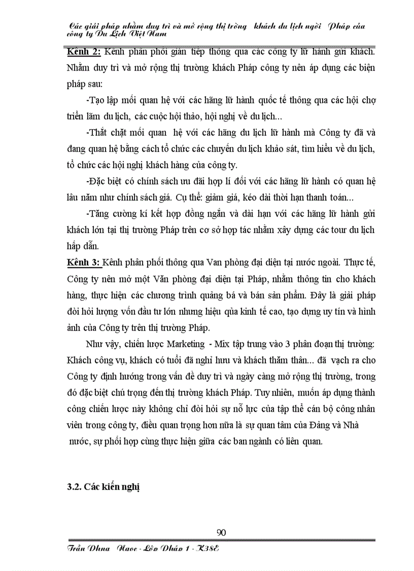 image for page Các giải pháp nhằm duy trì và mở rộng thị trường khách du lịch người pháp của công ty du lịch việt nam