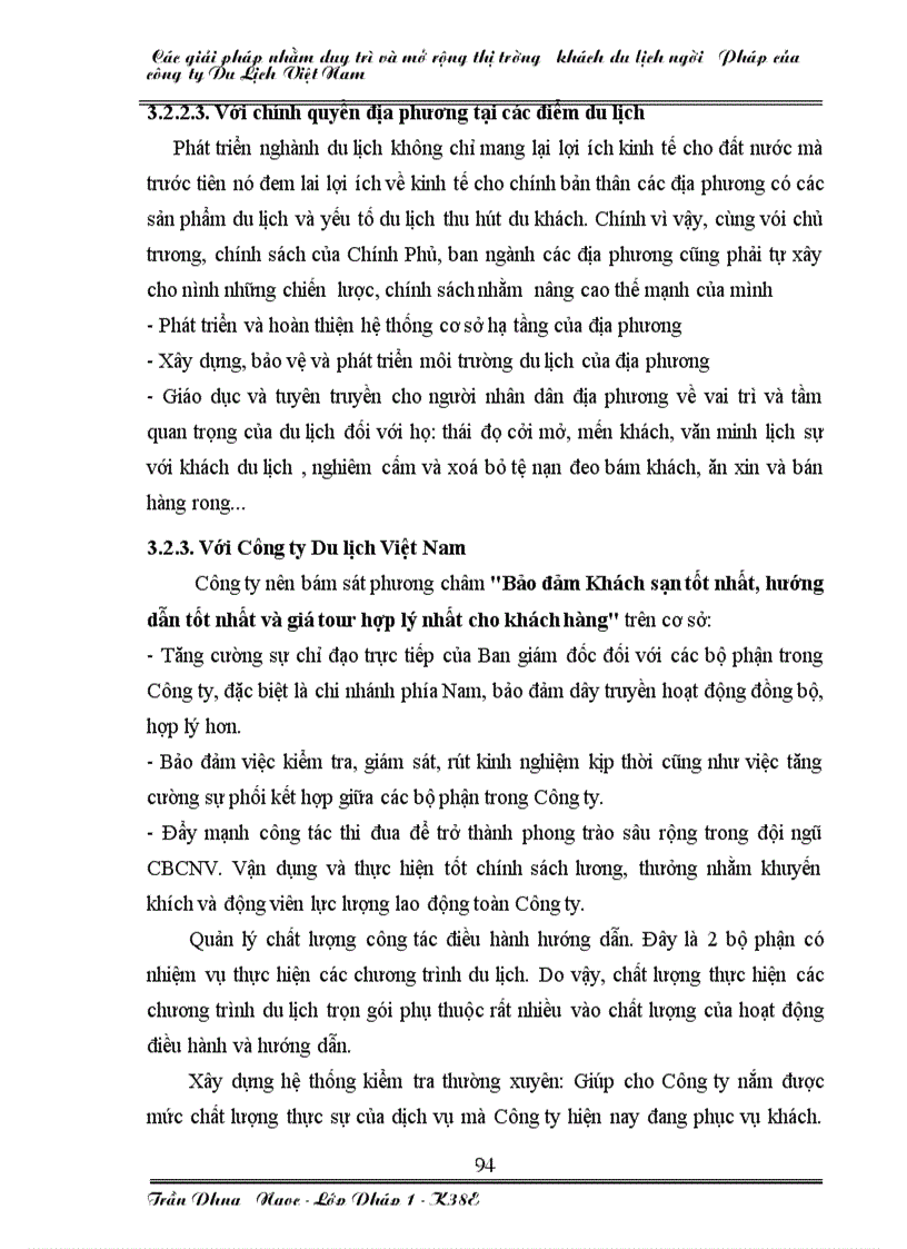 image for page Các giải pháp nhằm duy trì và mở rộng thị trường khách du lịch người pháp của công ty du lịch việt nam
