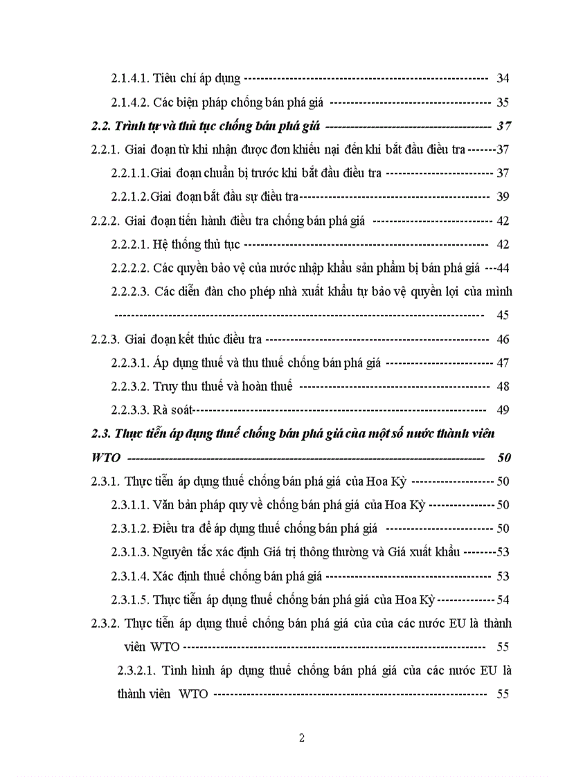 Hiệp định về chống bán phá giá của wto và một số giải pháp chống bán phá giá của việt nam trong tiến trình hội nhập kinh tế quốc tế