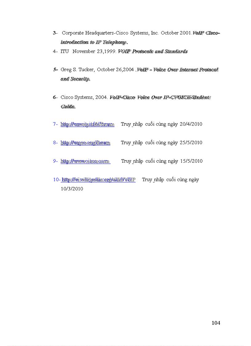 image for page Kỹ thuật VoIP và dịch vụ VoIP tại trung tâm viễn thông khu vưc I
