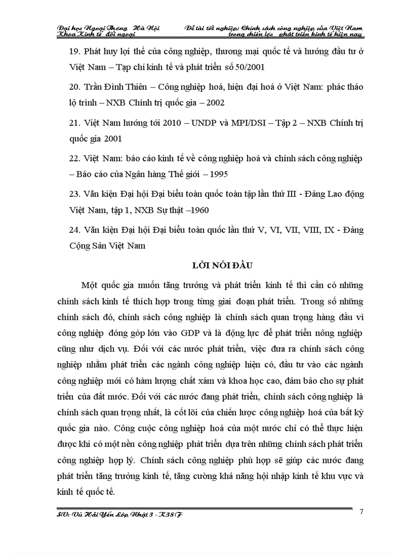 image for page Chính sách công nghiệp của việt nam trong chiến lược phát triển kinh tế hiện nay
