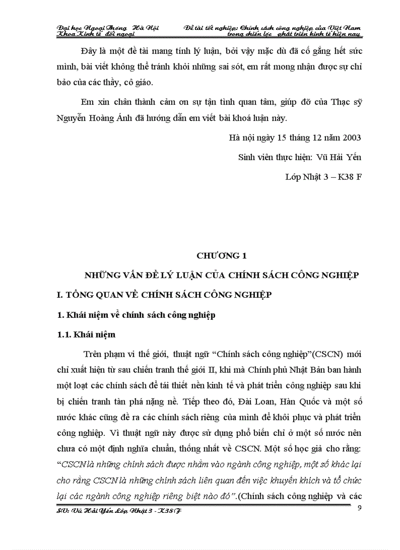 image for page Chính sách công nghiệp của việt nam trong chiến lược phát triển kinh tế hiện nay