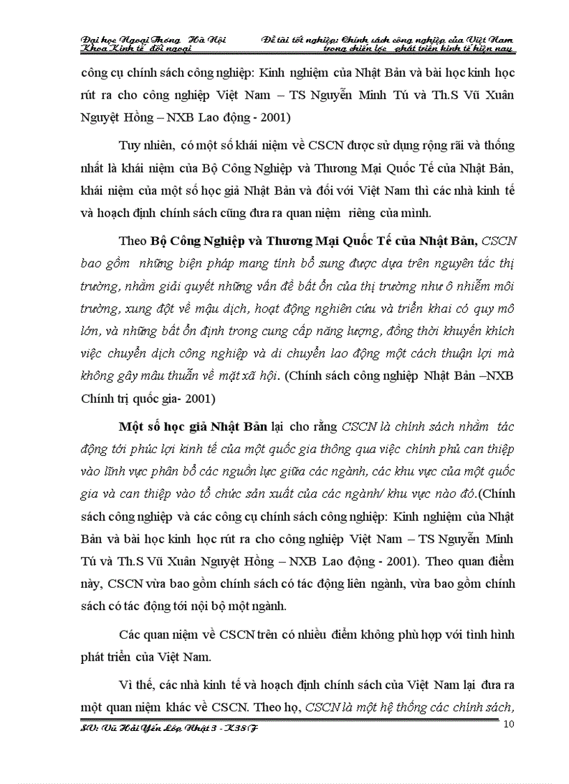 image for page Chính sách công nghiệp của việt nam trong chiến lược phát triển kinh tế hiện nay