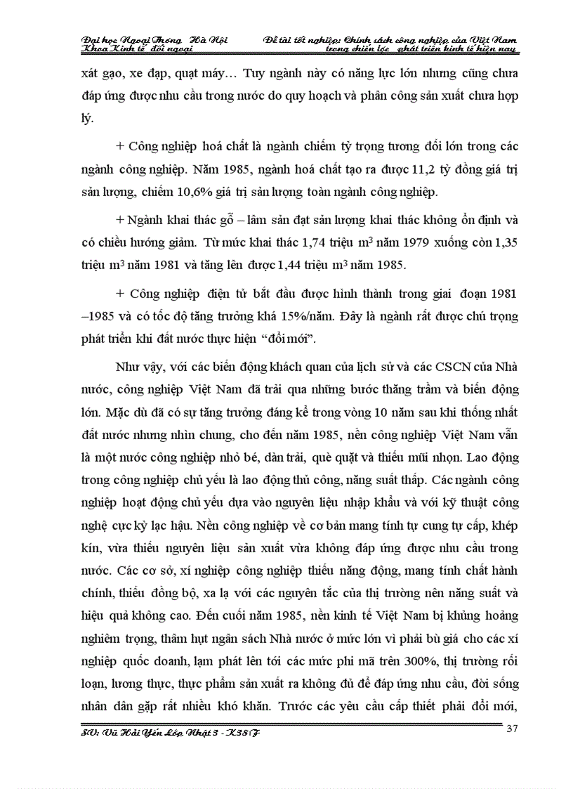 image for page Chính sách công nghiệp của việt nam trong chiến lược phát triển kinh tế hiện nay