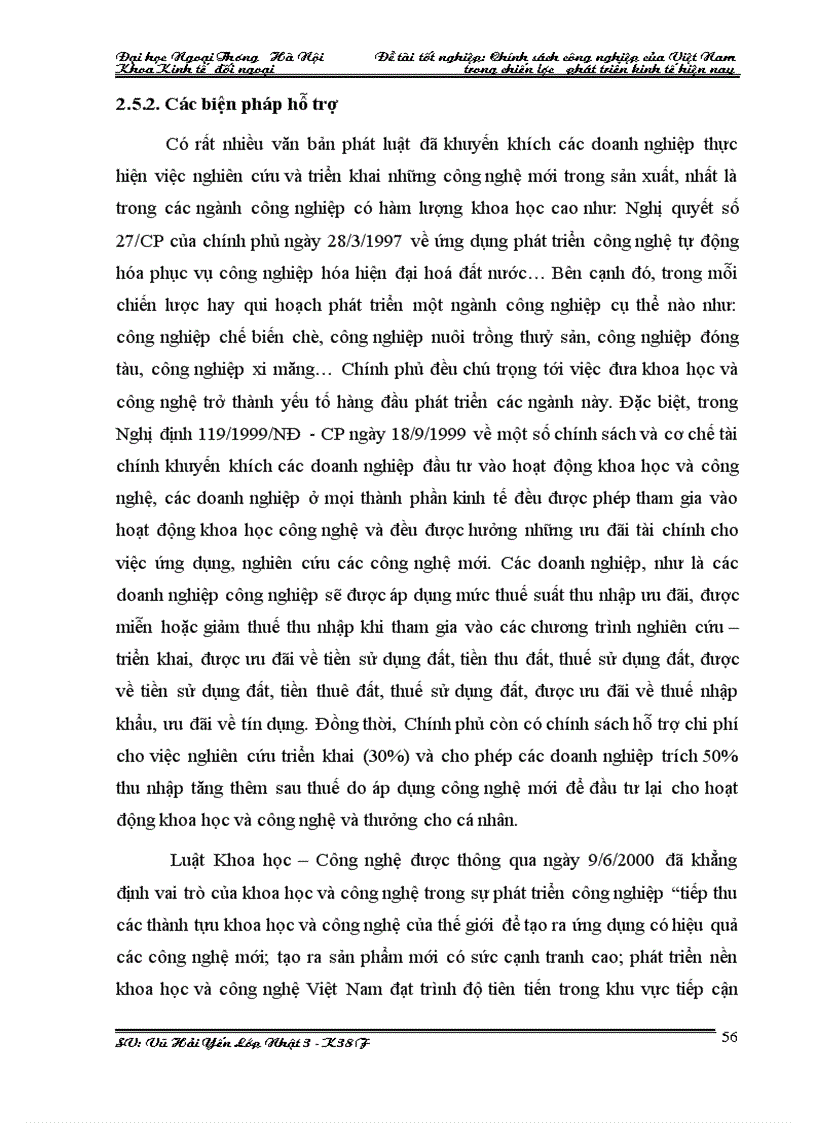 image for page Chính sách công nghiệp của việt nam trong chiến lược phát triển kinh tế hiện nay