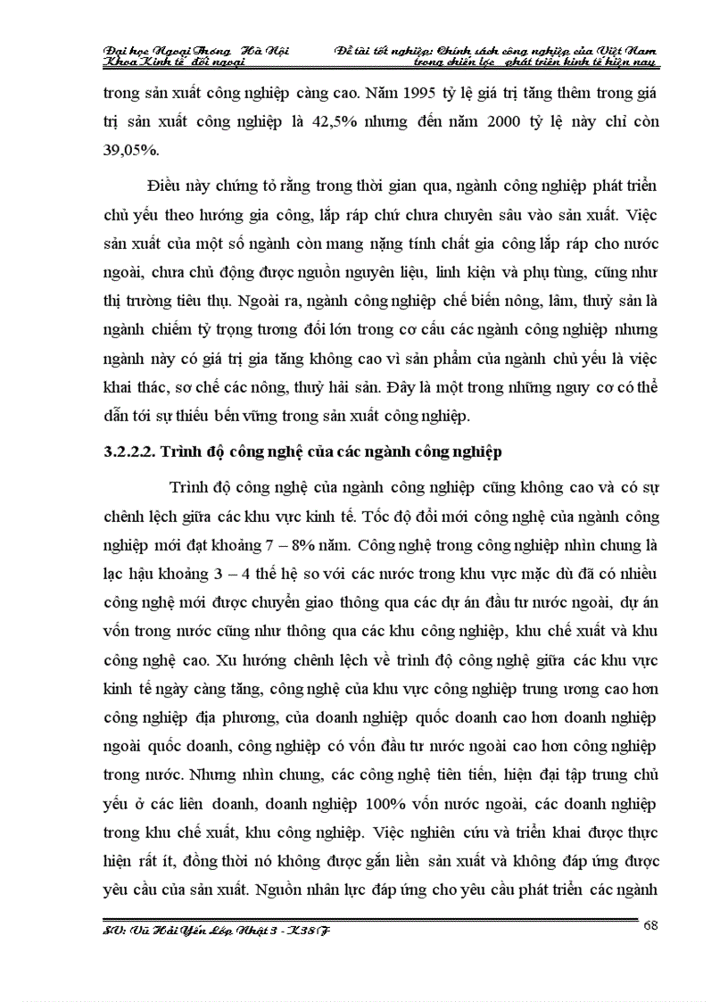 image for page Chính sách công nghiệp của việt nam trong chiến lược phát triển kinh tế hiện nay