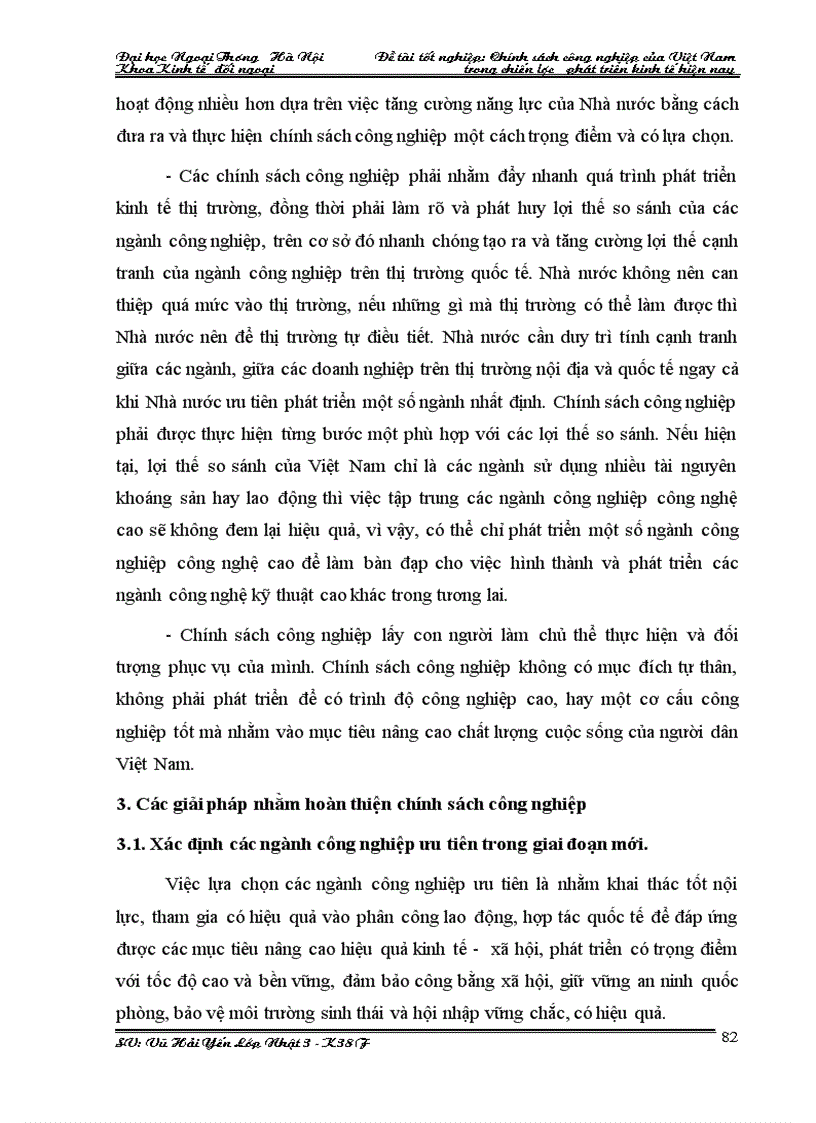 image for page Chính sách công nghiệp của việt nam trong chiến lược phát triển kinh tế hiện nay