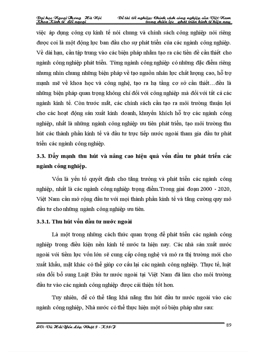 image for page Chính sách công nghiệp của việt nam trong chiến lược phát triển kinh tế hiện nay