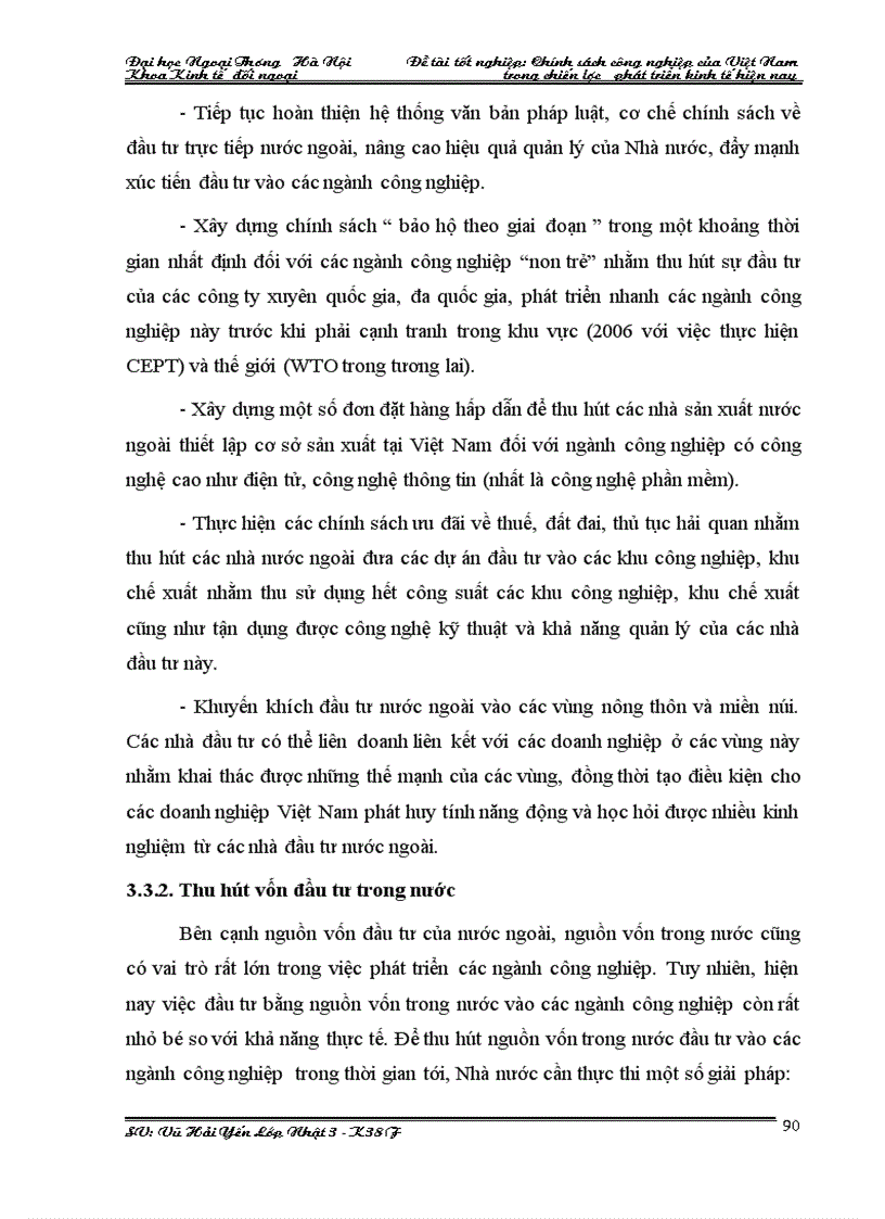 image for page Chính sách công nghiệp của việt nam trong chiến lược phát triển kinh tế hiện nay