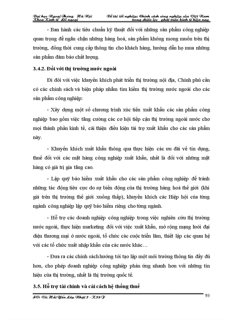 image for page Chính sách công nghiệp của việt nam trong chiến lược phát triển kinh tế hiện nay