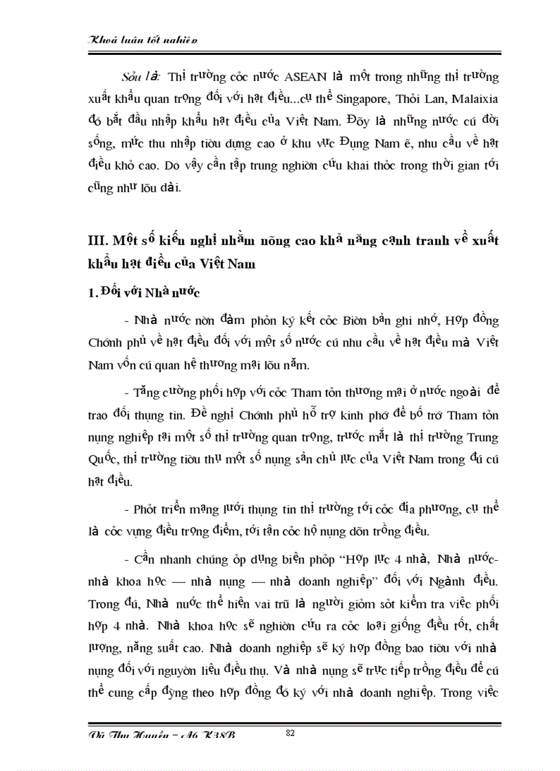image for page Một số giải pháp nhằm nâng cao khả năng cạnh tranh của việt nam về xuất khẩu hạt điều