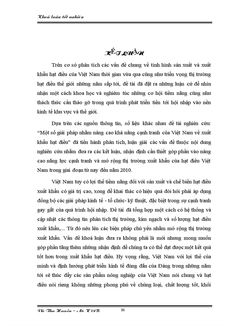 image for page Một số giải pháp nhằm nâng cao khả năng cạnh tranh của việt nam về xuất khẩu hạt điều