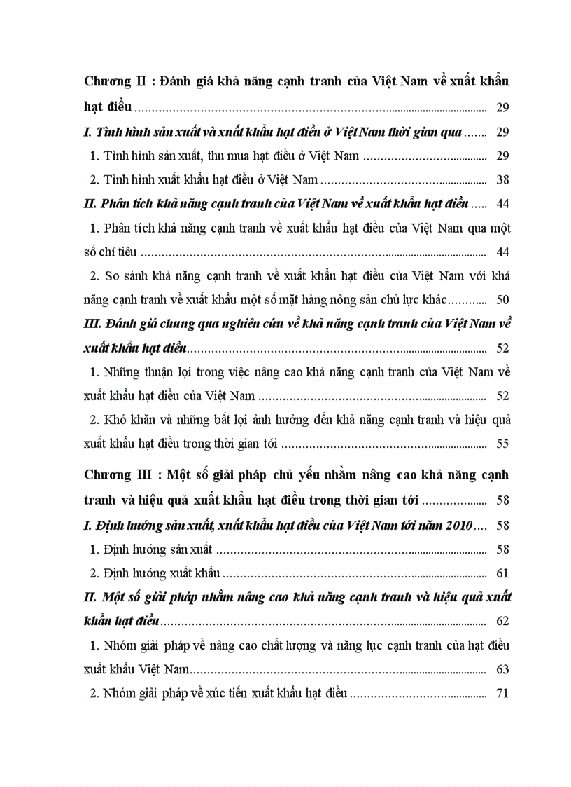 image for page Một số giải pháp nhằm nâng cao khả năng cạnh tranh của việt nam về xuất khẩu hạt điều