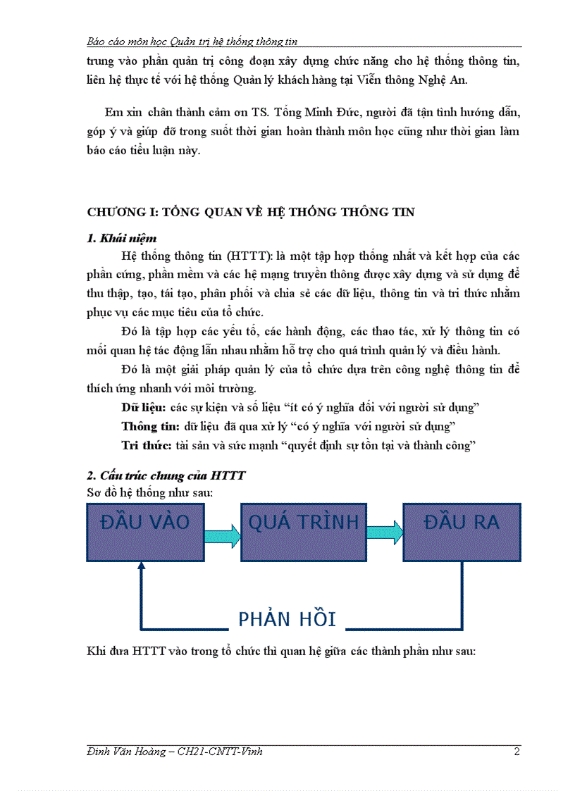 image for page Báo cáo môn học Quản trị hệ thống thông tin
