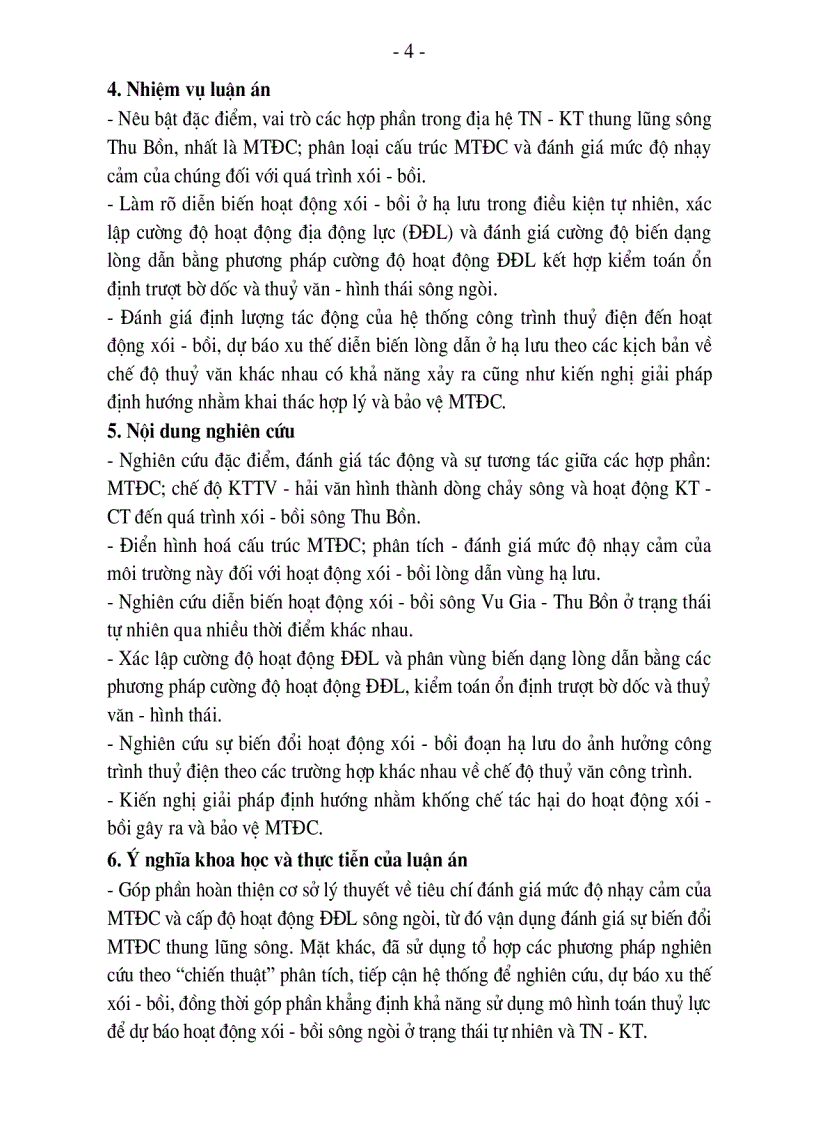 image for page Đặc điểm môi trường địa chất khu vực hạ lưu sông Thu Bồn và sự biến đổi của nó do ảnh hưởng các hoạt động Kinh tế Công trình