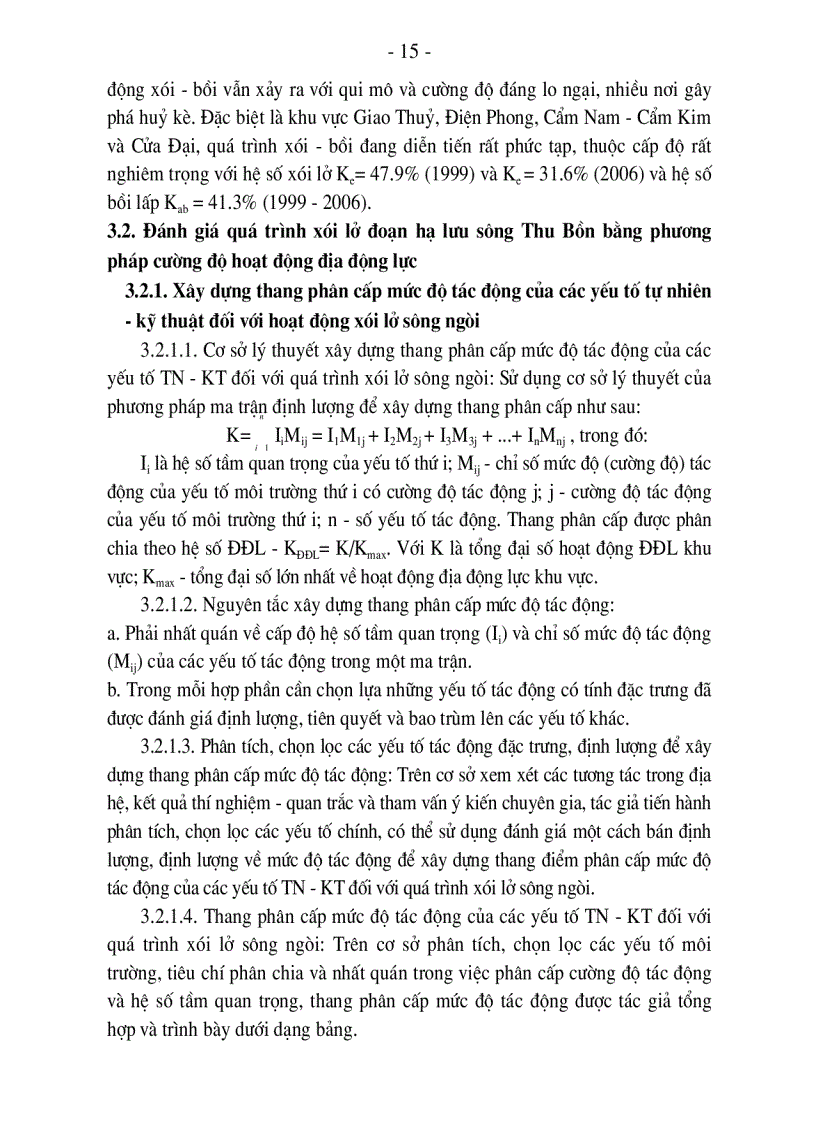 image for page Đặc điểm môi trường địa chất khu vực hạ lưu sông Thu Bồn và sự biến đổi của nó do ảnh hưởng các hoạt động Kinh tế Công trình