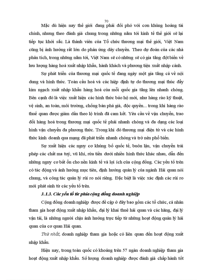 image for page Quản lý rủi ro nhằm nâng cao hiệu quả công tác trong tiến trình hiện đại hóa Hải quan Việt Nam