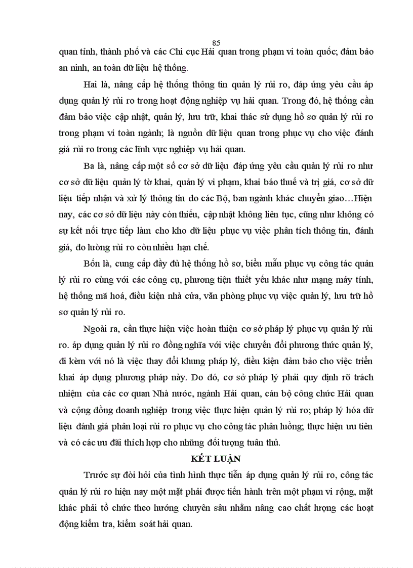 image for page Quản lý rủi ro nhằm nâng cao hiệu quả công tác trong tiến trình hiện đại hóa Hải quan Việt Nam