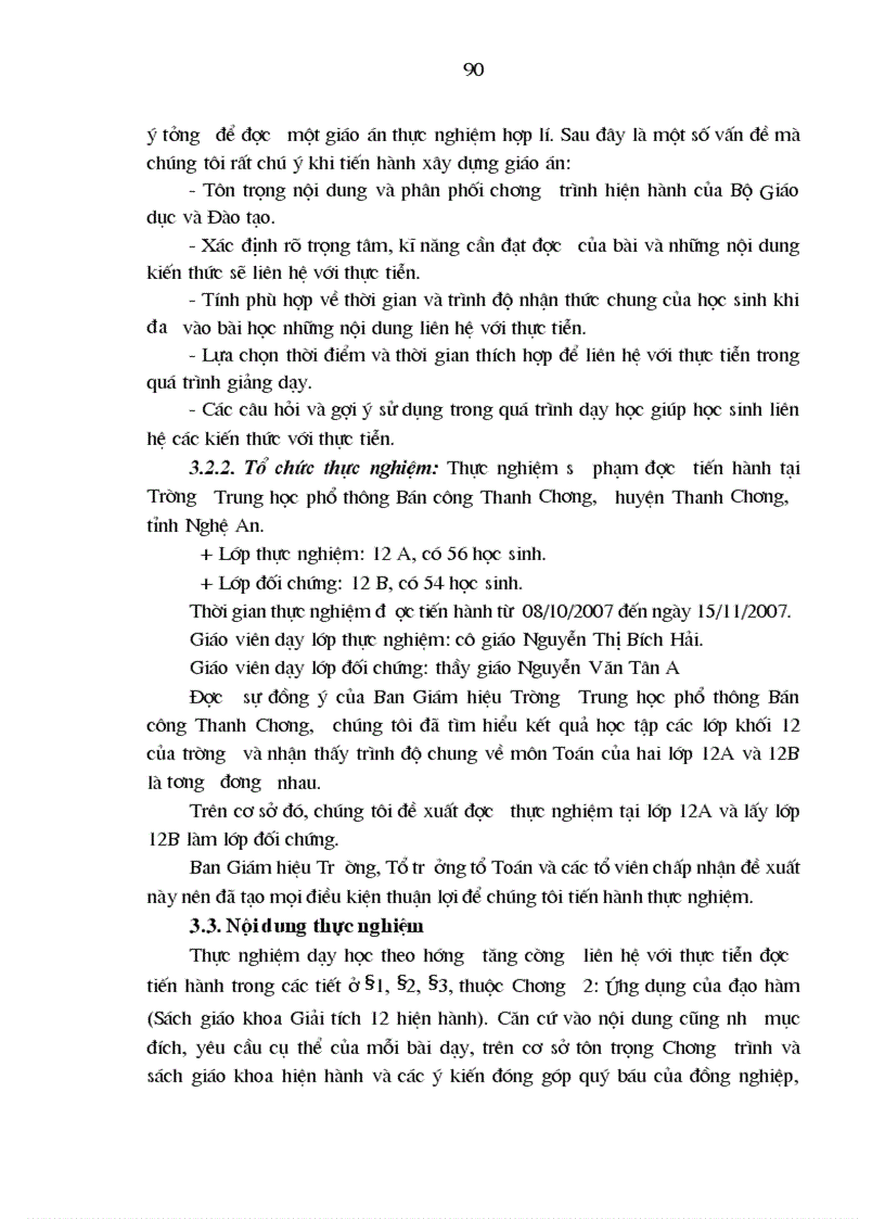 image for page Tăng cường liên hệ với thực tiễn trong quá trình dạy học một số chủ đề giải tích ở trường trung học phổ thông