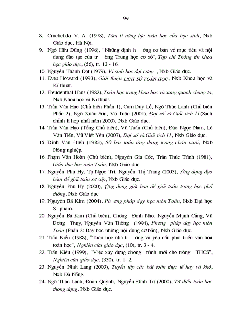 image for page Tăng cường liên hệ với thực tiễn trong quá trình dạy học một số chủ đề giải tích ở trường trung học phổ thông