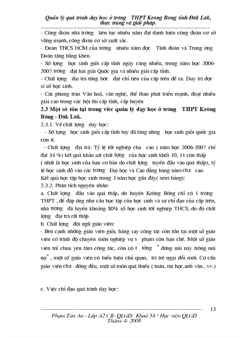 image for page Một số biện pháp quản lý nhằm nâng cao chất lượng dạy học ở trường THPT Krông Bông tỉnh Đăk Lăk