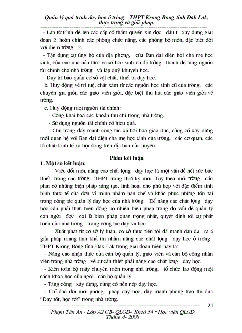 image for page Một số biện pháp quản lý nhằm nâng cao chất lượng dạy học ở trường THPT Krông Bông tỉnh Đăk Lăk