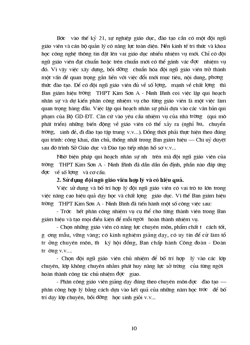 image for page Một số kinh nghiệm về xây dựng bồi dưỡng nâng cao chất lượng đội ngũ giáo viên ở trường thpt kim sơn a ninh bình